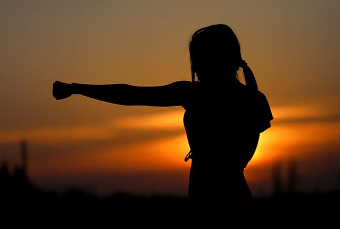 shadow boxing